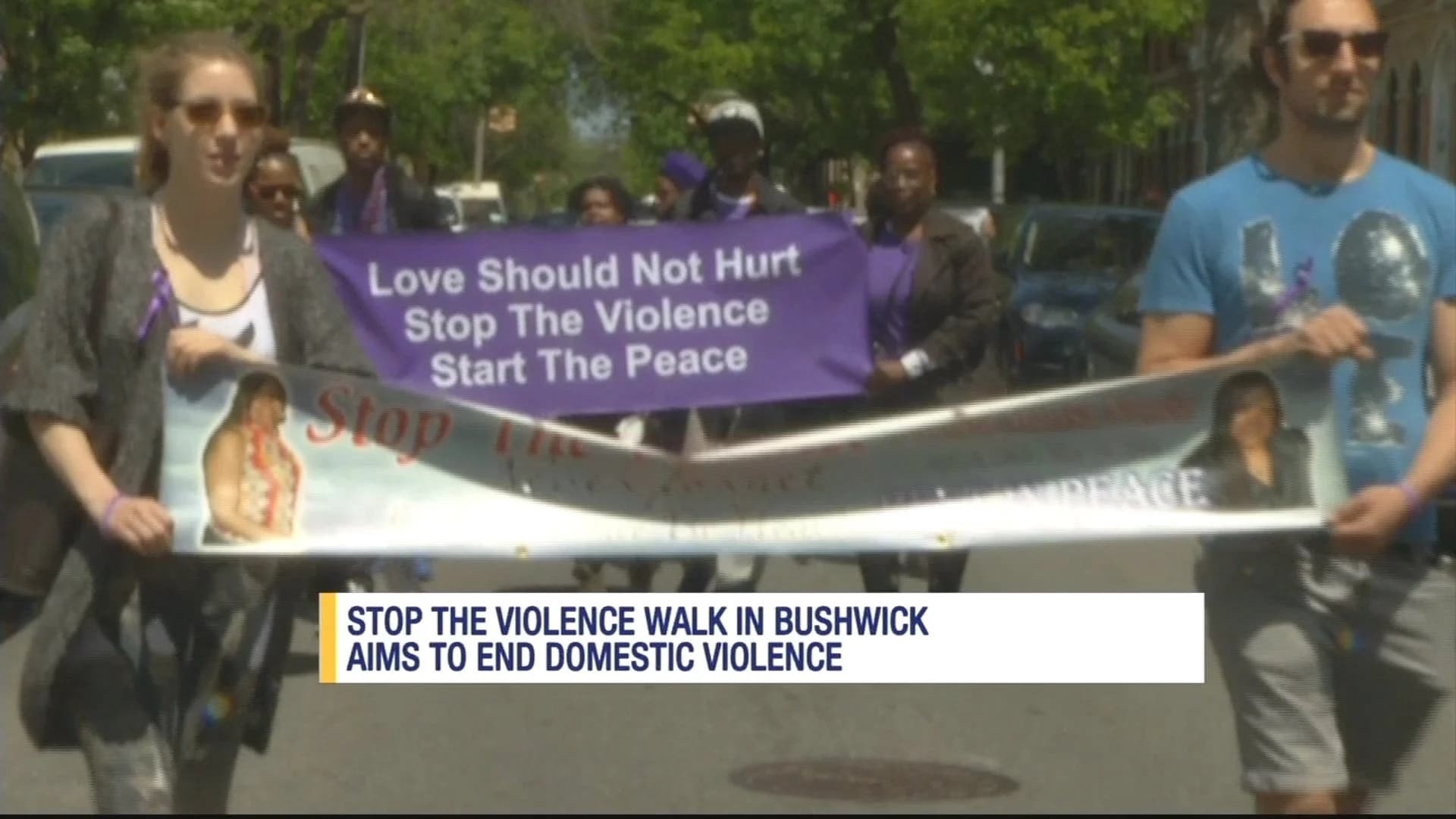 Residents walk to end domestic violence in Bushwick