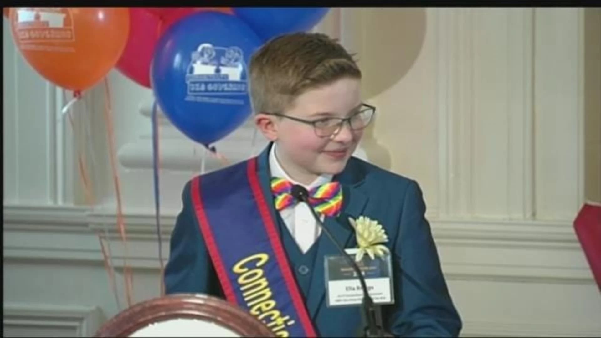Connecticut swears in new 'kid governor'