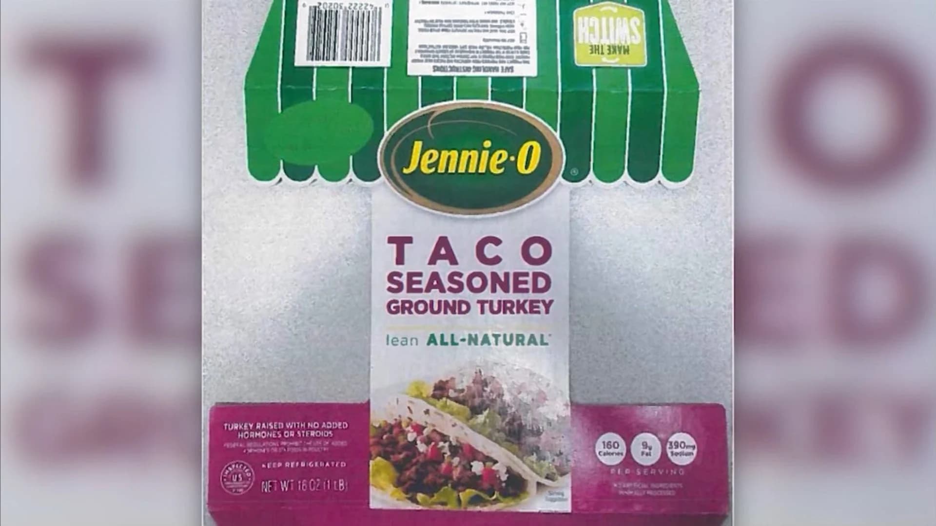 Over 91,000 pounds of ground turkey recalled for possible salmonella