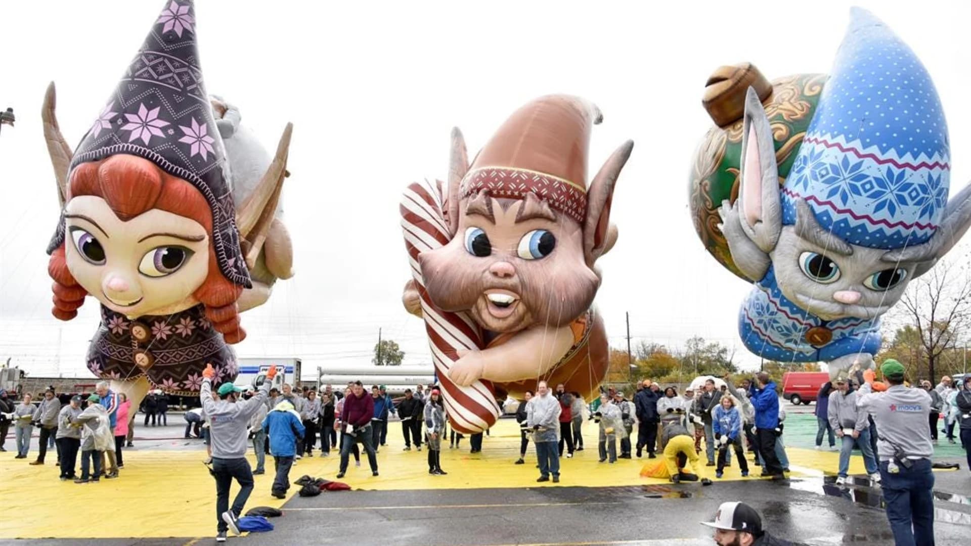 Preview balloons in the 2018 Macy's Thanksgiving Day Parade