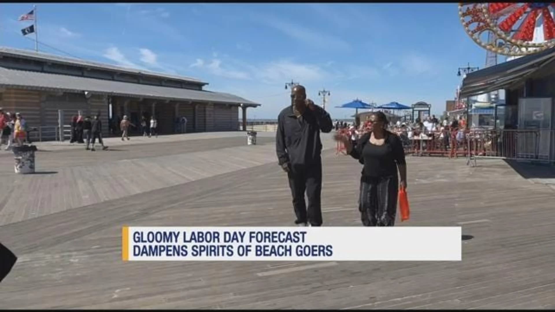 Coney Island patrons soaking up end of summer despite cool forecast