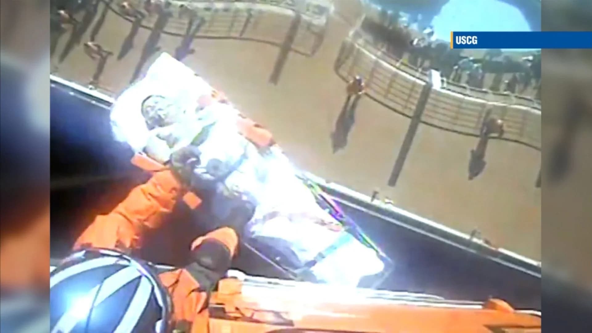 Caught on camera: Coast Guard medevacs man from cruise ship off New Jersey coast