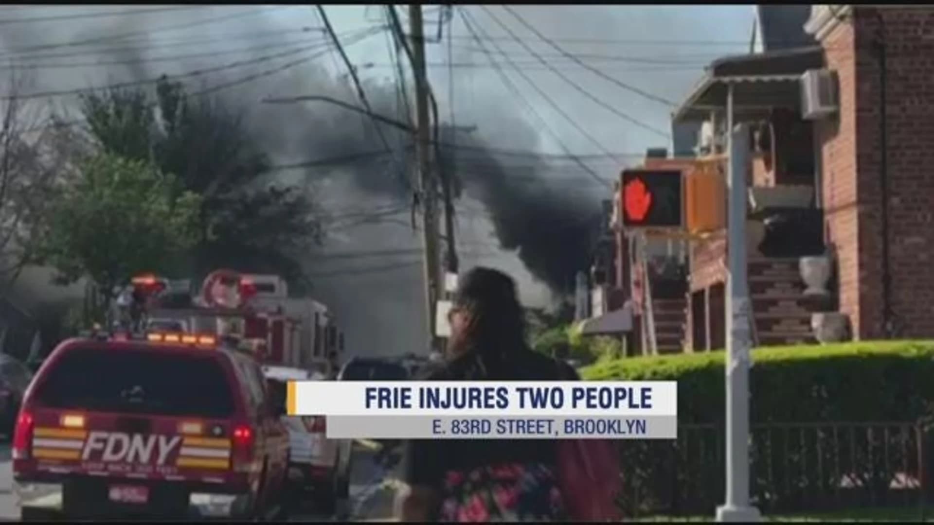 2 hurt, including firefighter, in Canarsie house fire