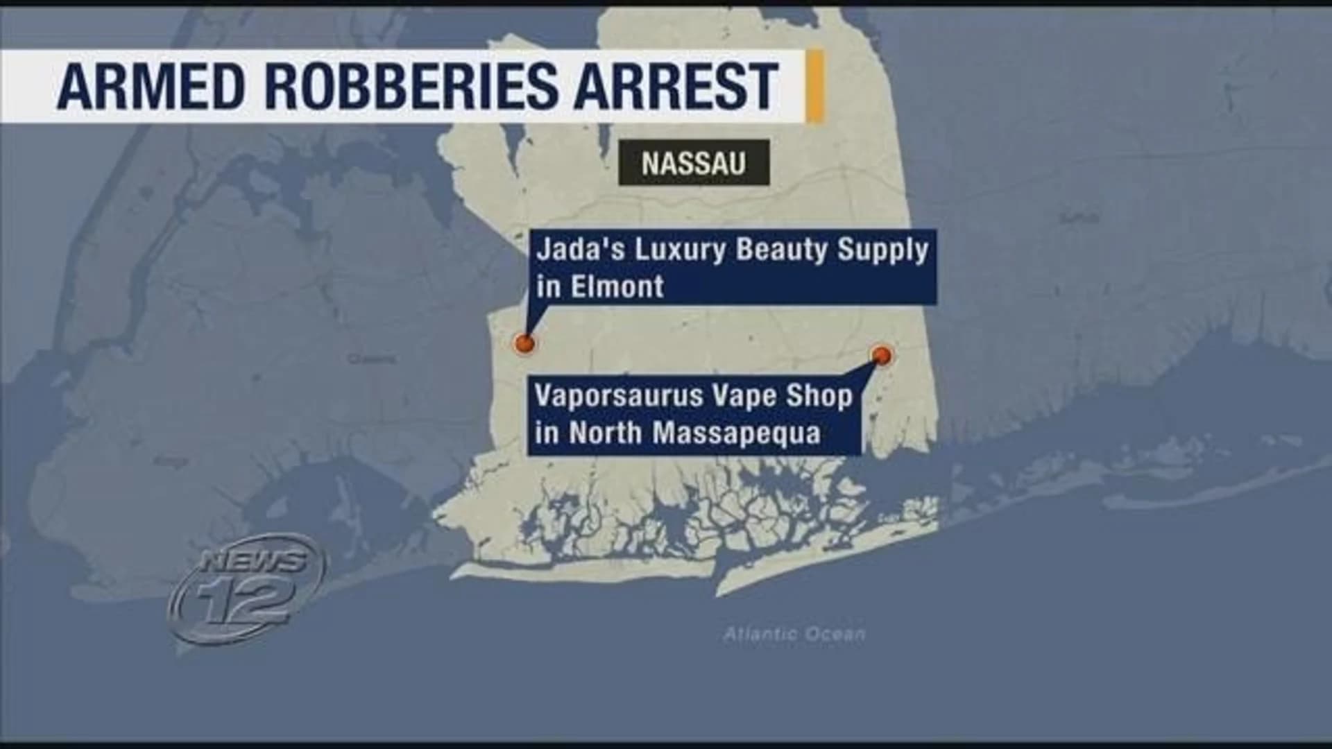 Brooklyn man accused in 2 LI armed robberies