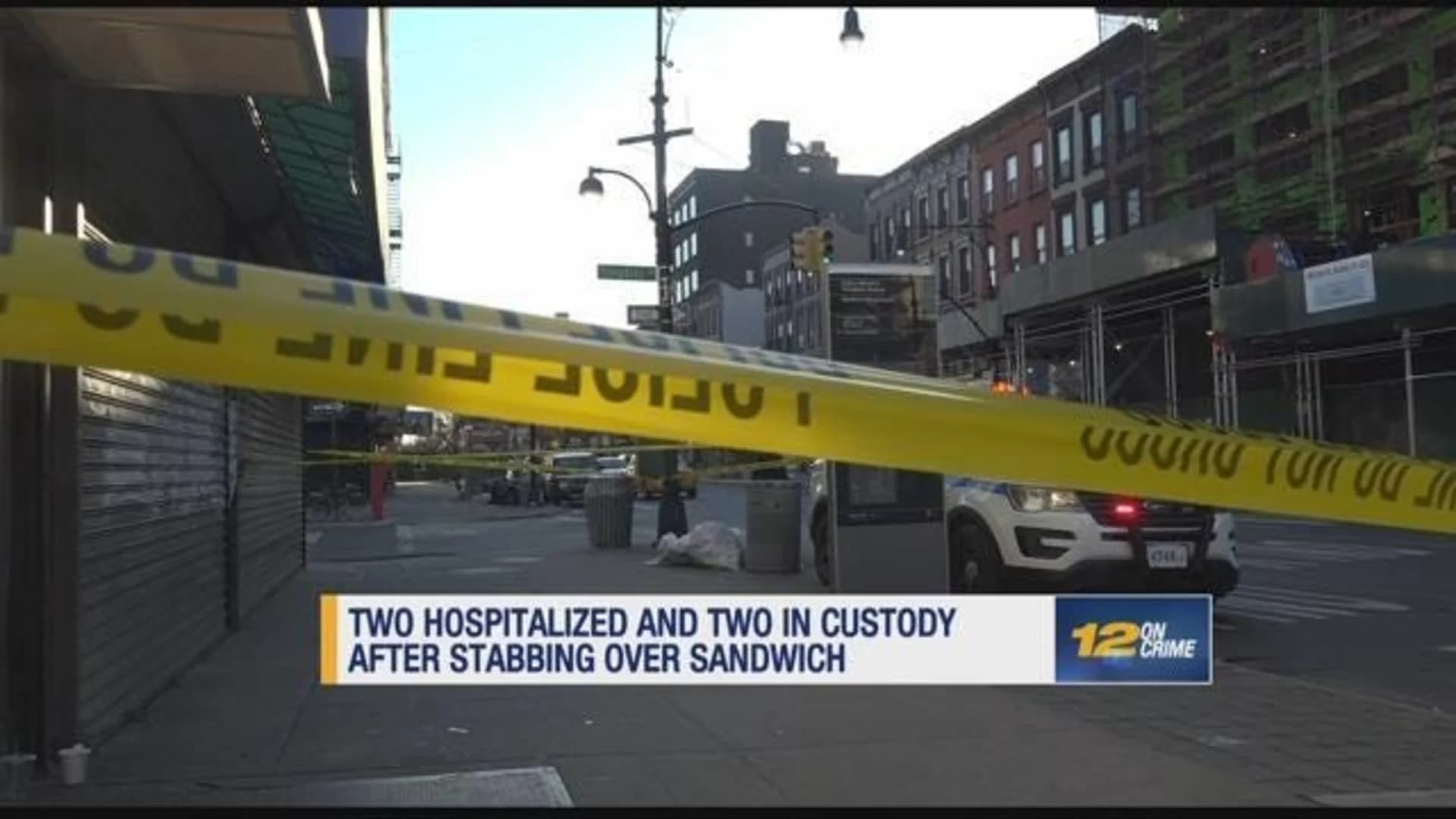 Witness says sandwich sparked bodega stabbing; 2 hurt, 2 arrested