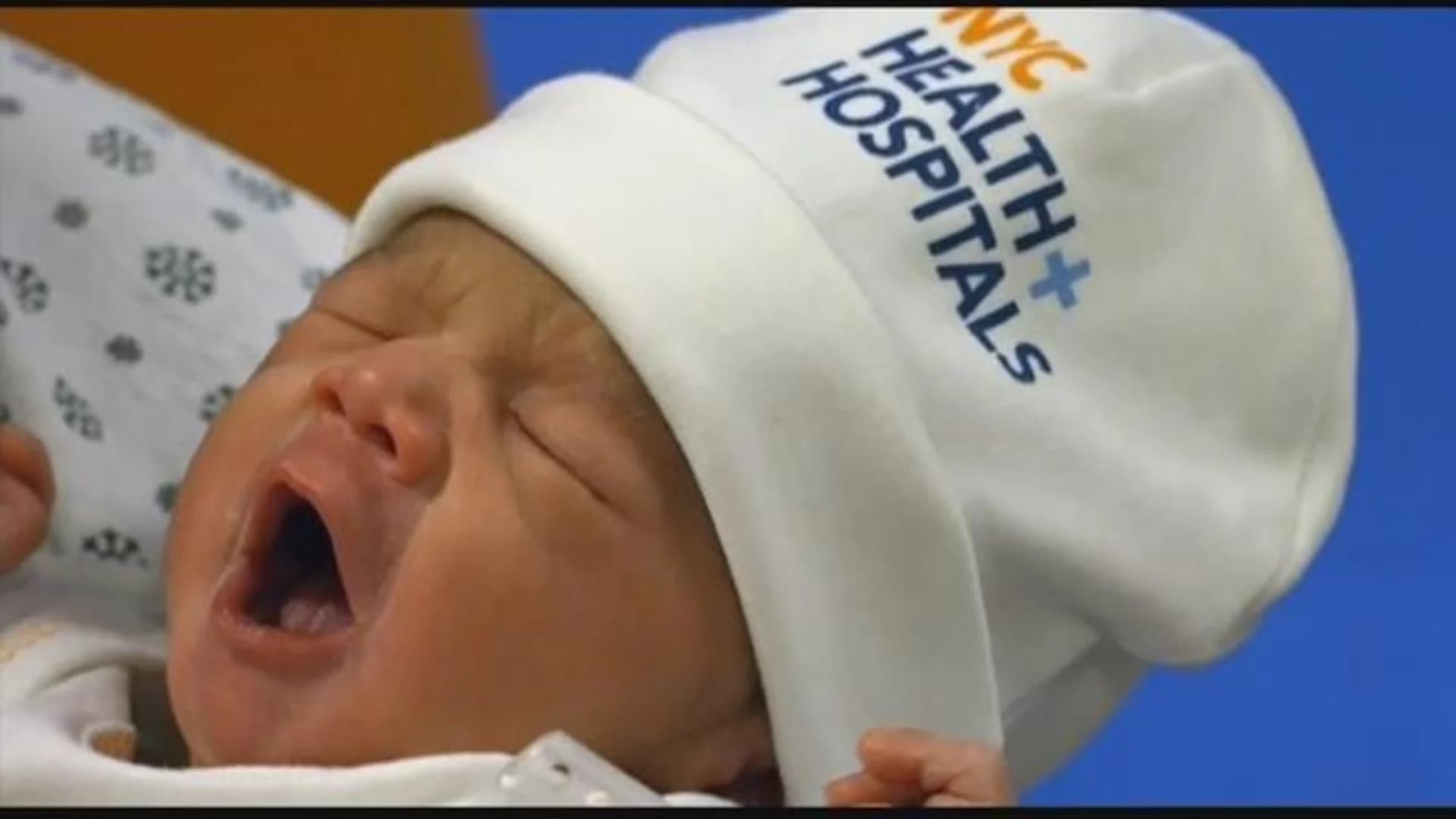 Mother gives birth to first baby born in Brooklyn in 2018