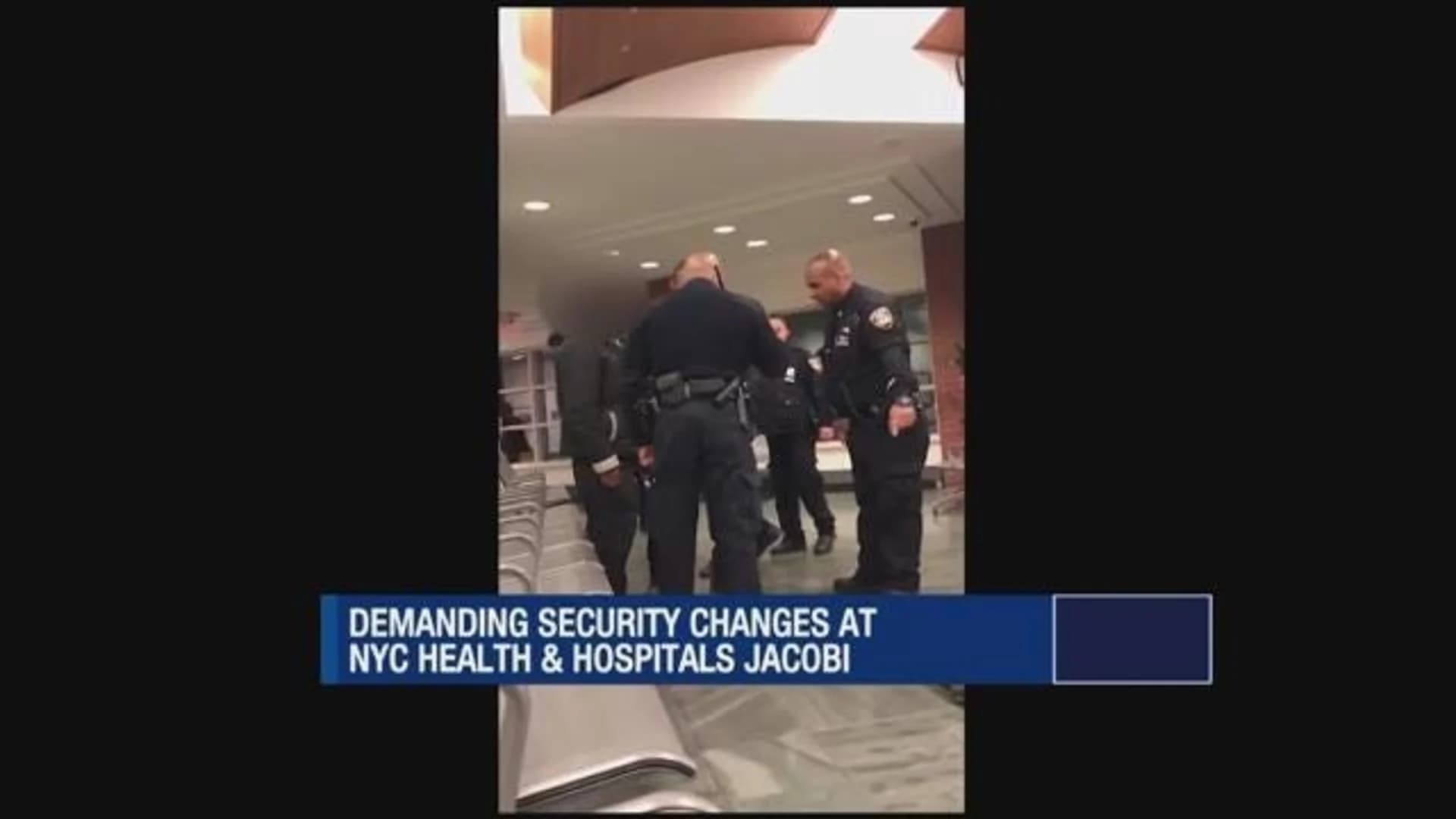 Video shows Jacobi officers surrounding, berating man in ER waiting area