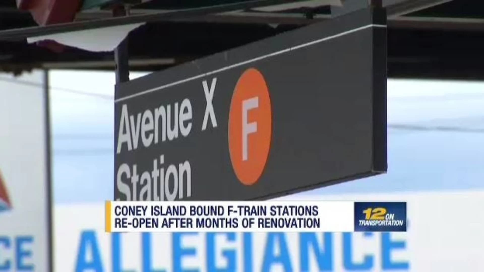 2 F train stations reopen after construction