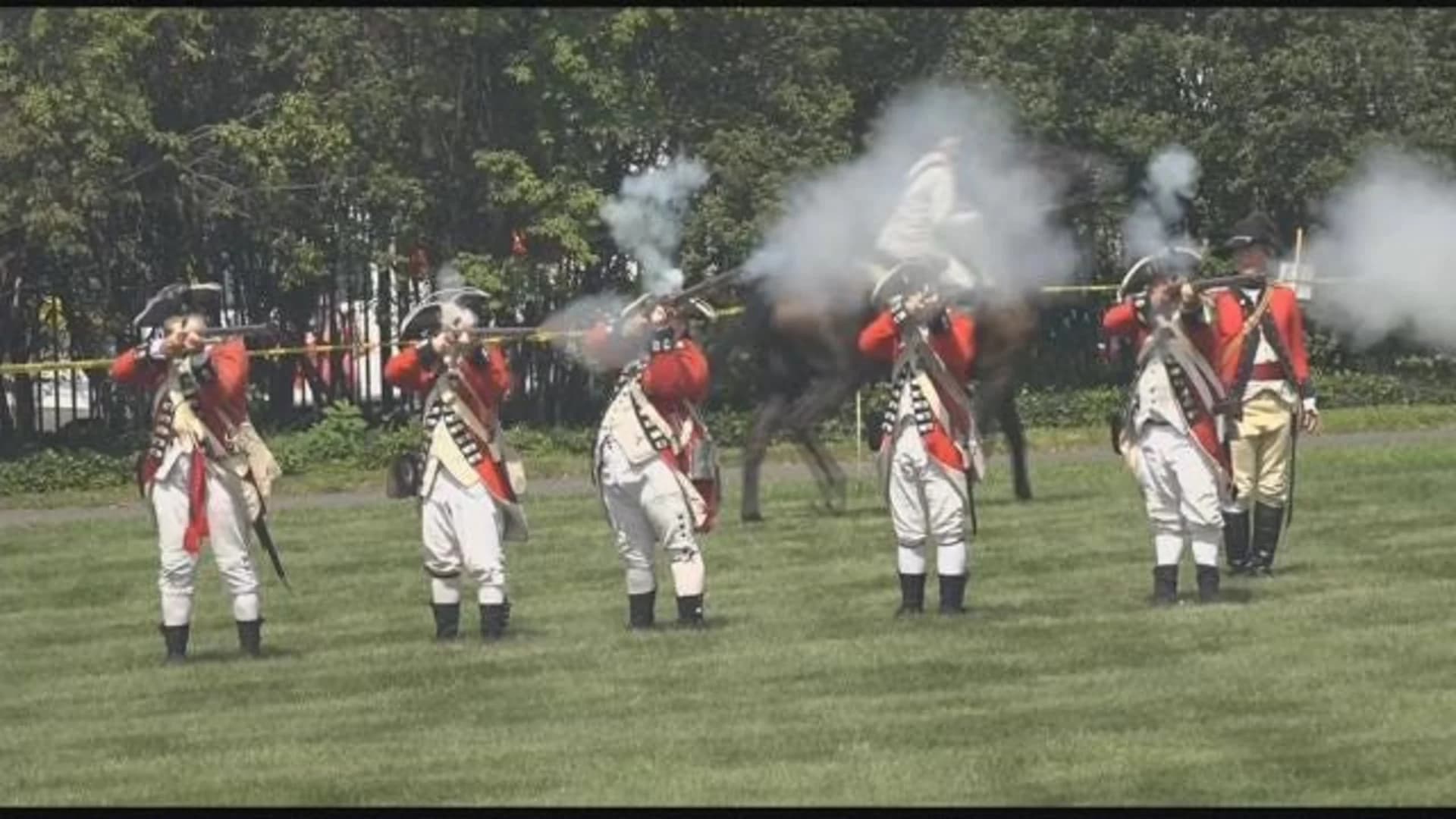 Battle of Brooklyn re-enactment held at Green-Wood Cemetery