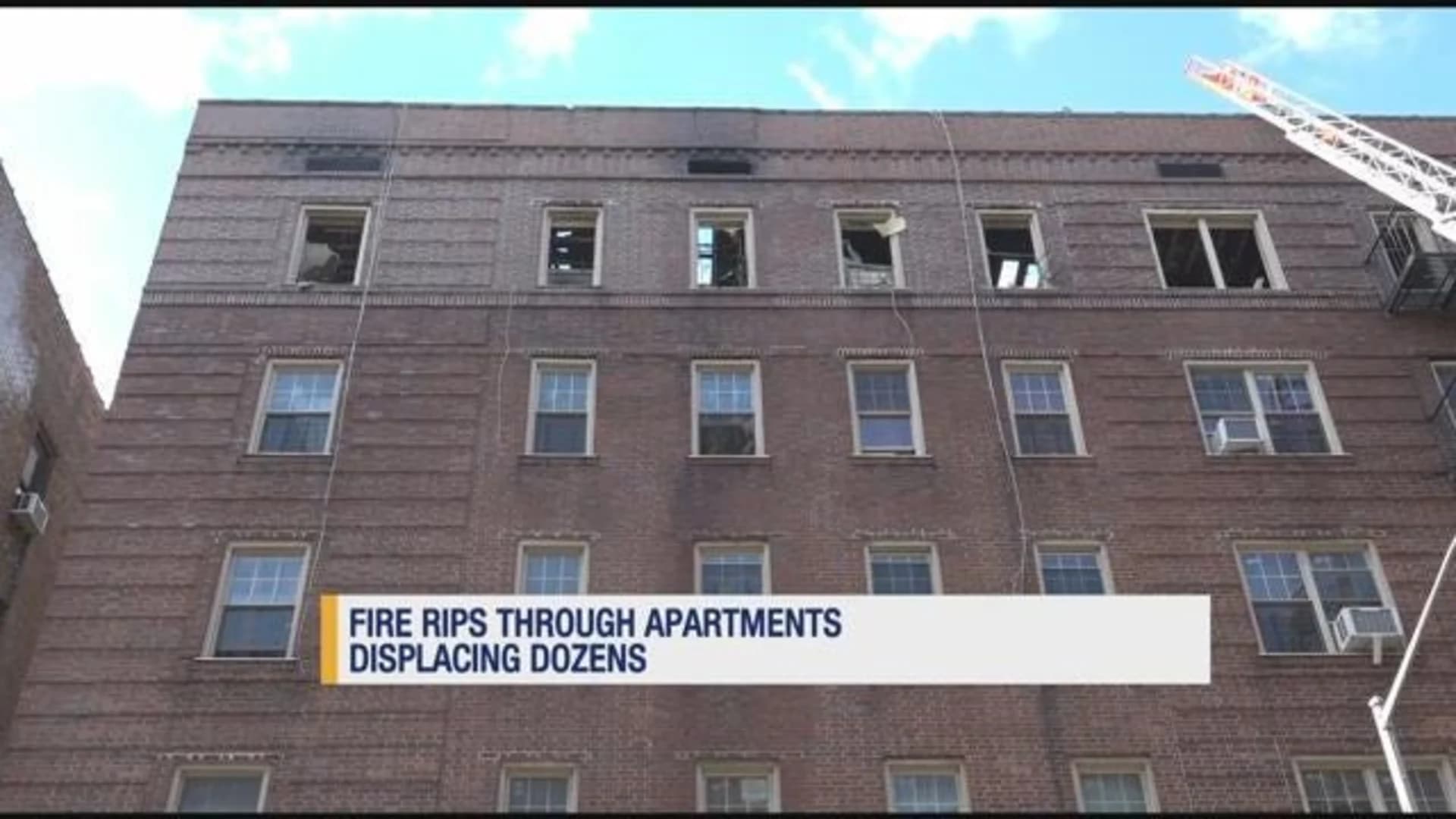3-alarm fire erupts in Flatbush building