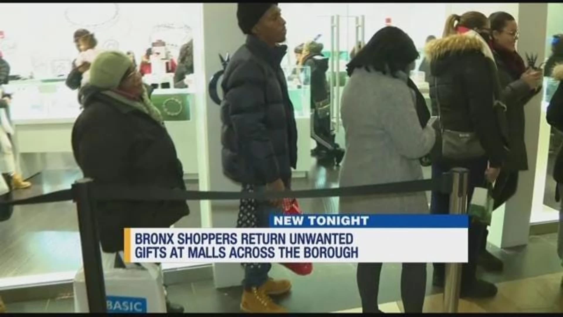 Bronx shoppers return unwanted holiday gifts