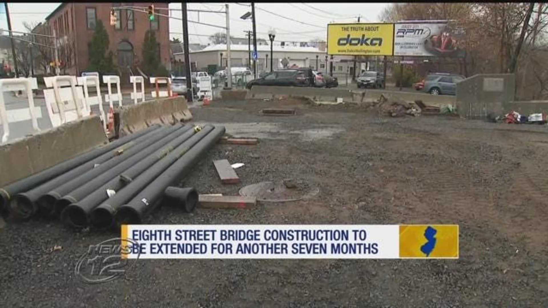 Eighth Street Bridge construction delayed several months