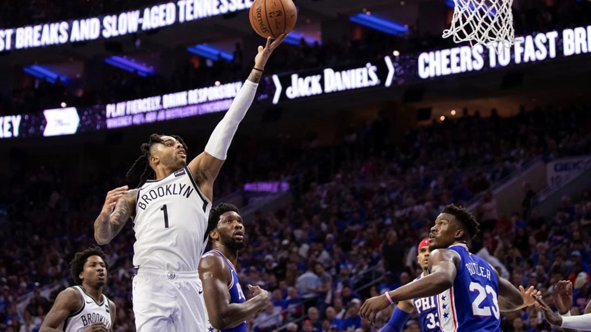 Russell, LeVert leads Nets to Game 1 stunner over 76ers