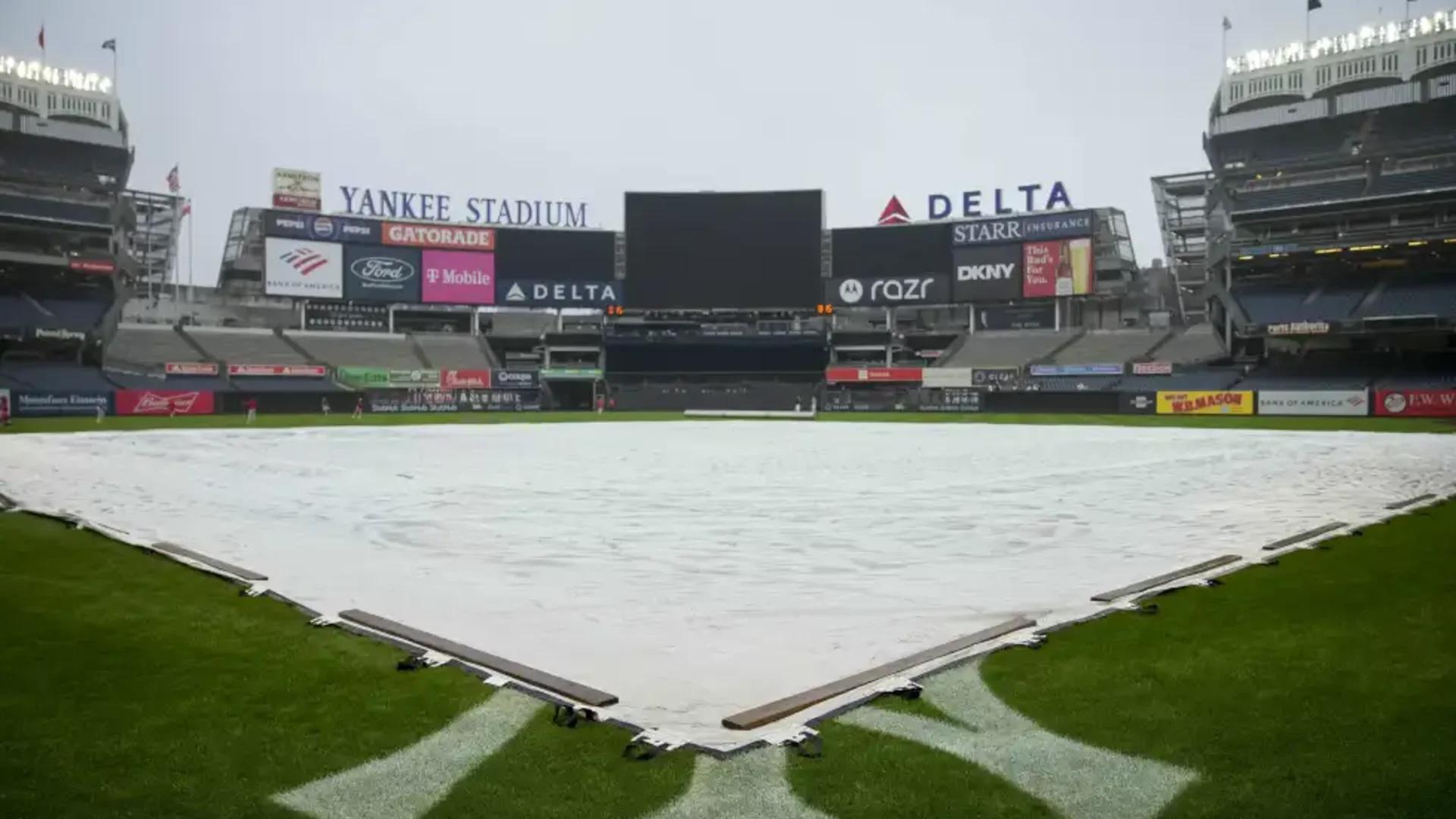 Yankees vs. Rangers game postponed Friday due to rain