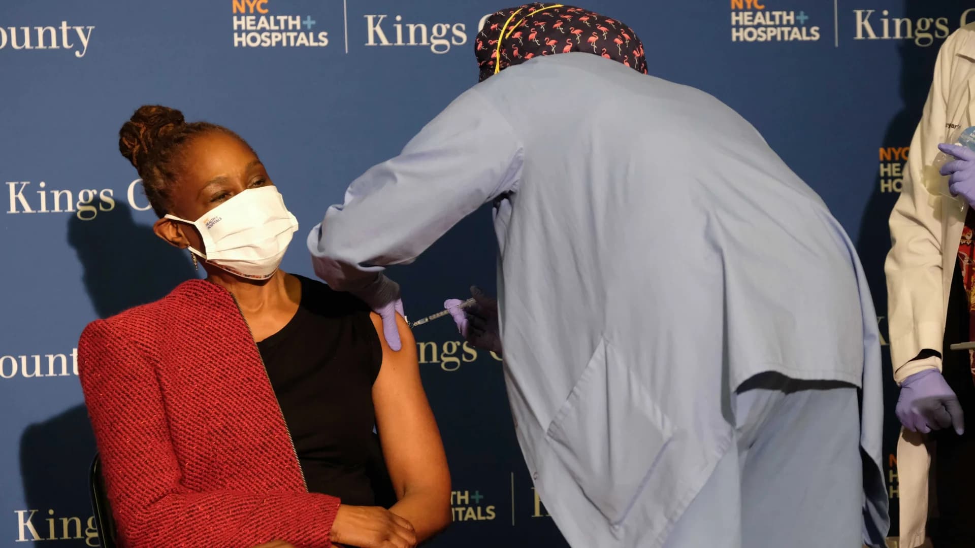 NYC first lady Chirlane McCray receives COVID-19 vaccination 