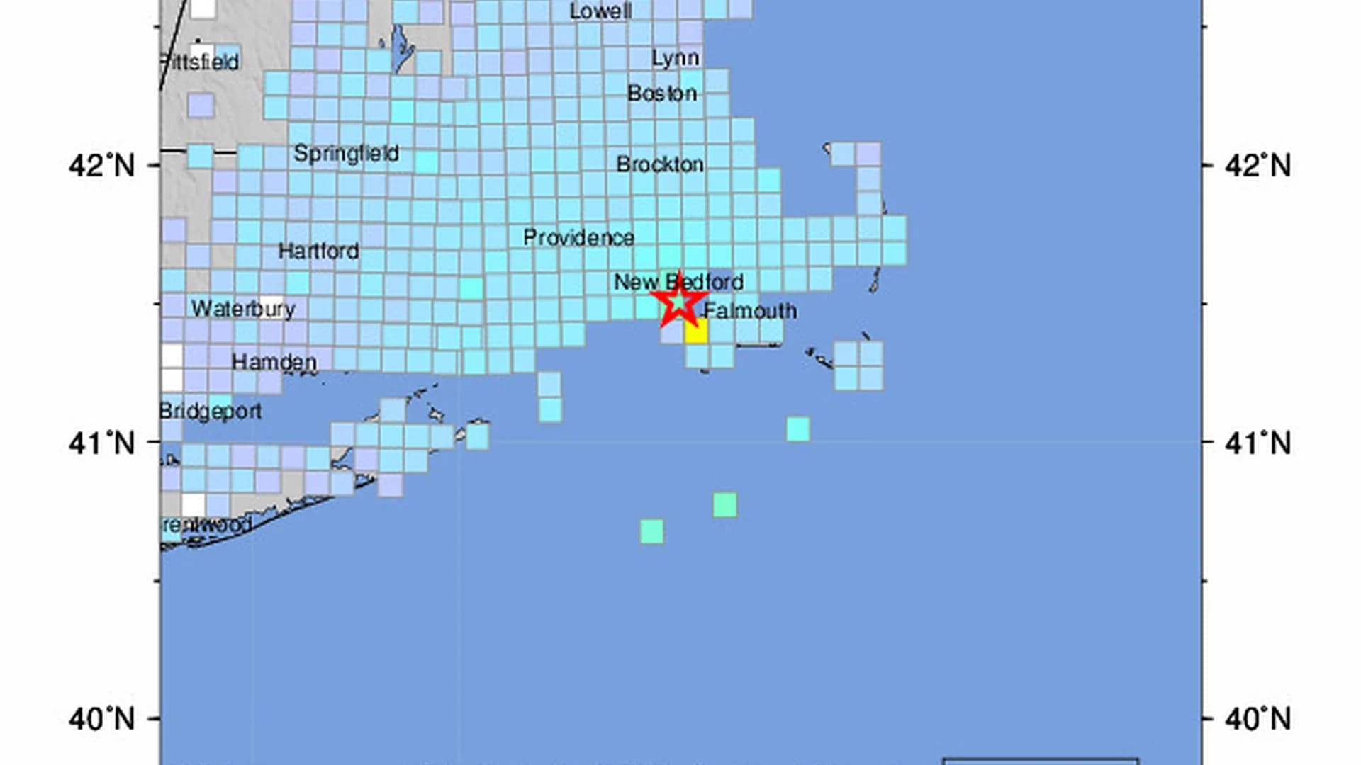 USGS: Magnitude 3.6 earthquake recorded off Massachusetts coast