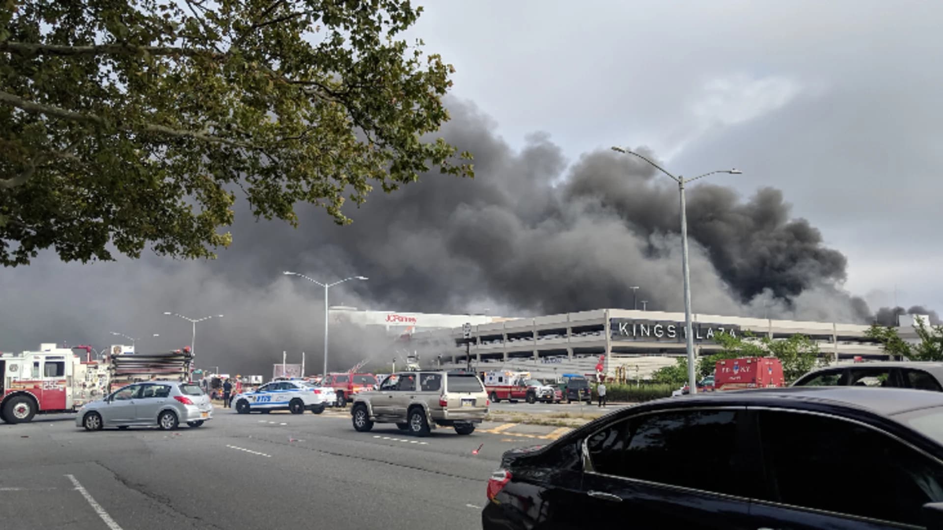 PHOTOS: Multi-alarm fire at Kings Plaza parking garage