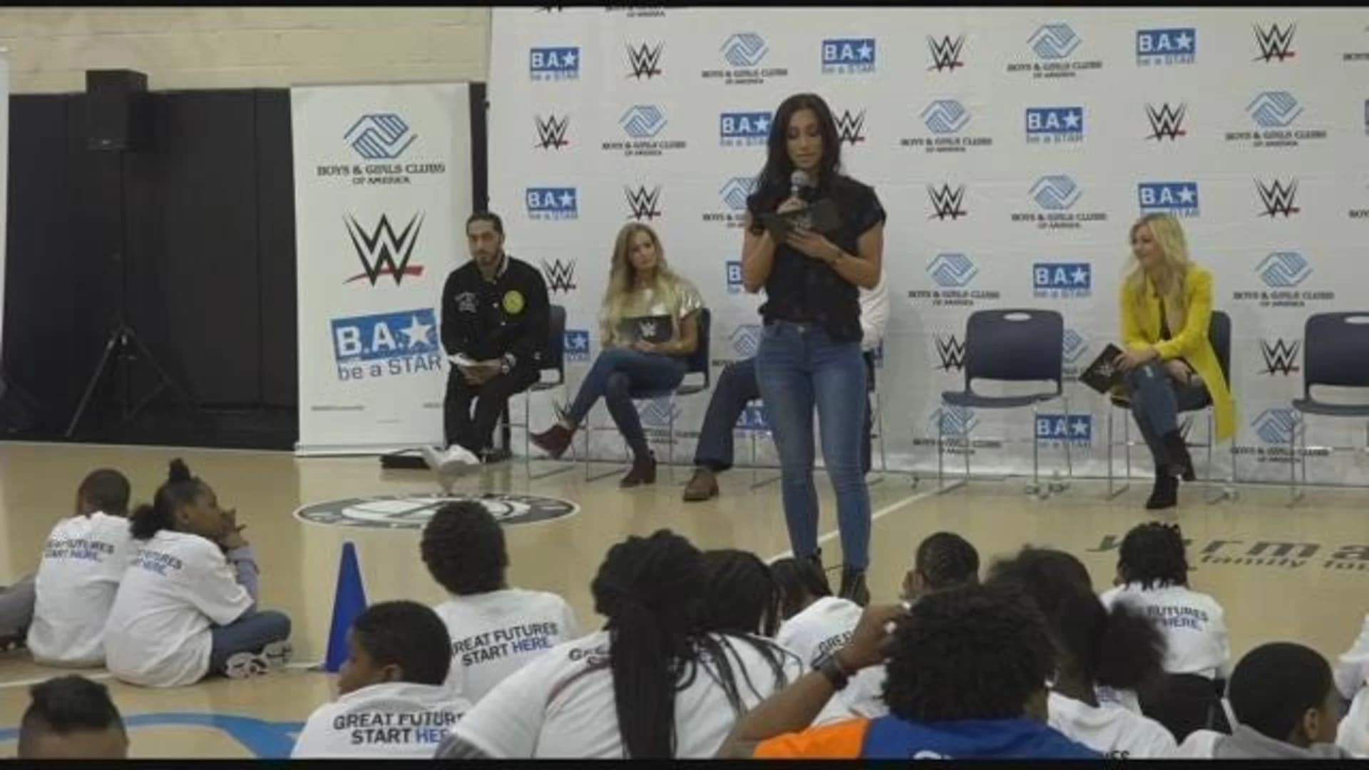 WWE superstars and 'This Is Us' actress rally against bullying
