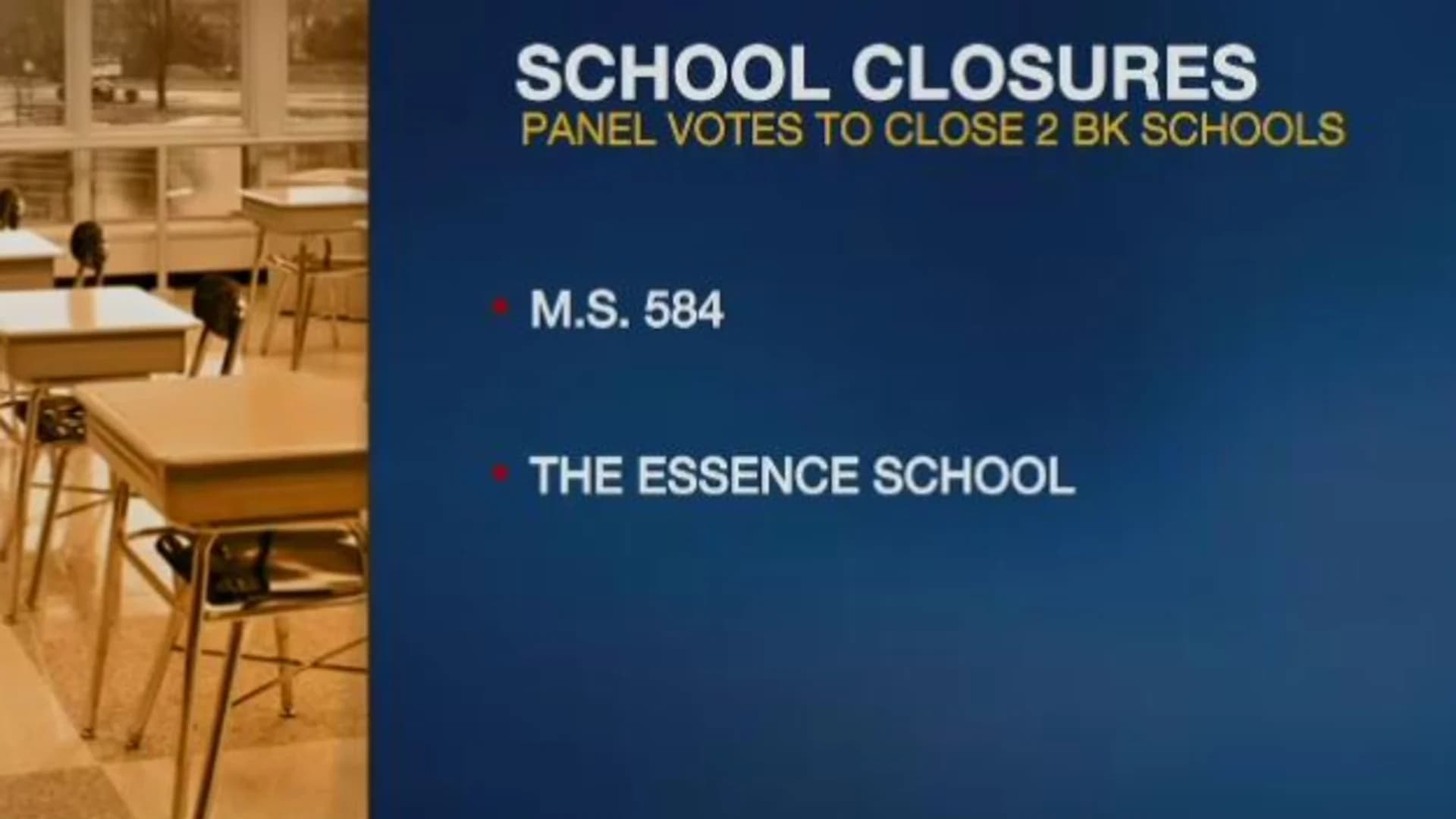 2 Brooklyn schools scheduled to close