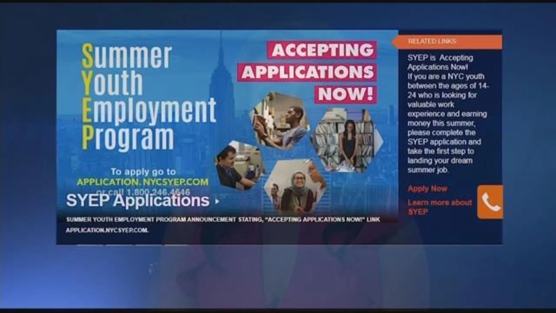 City begins accepting summer youth employment applications