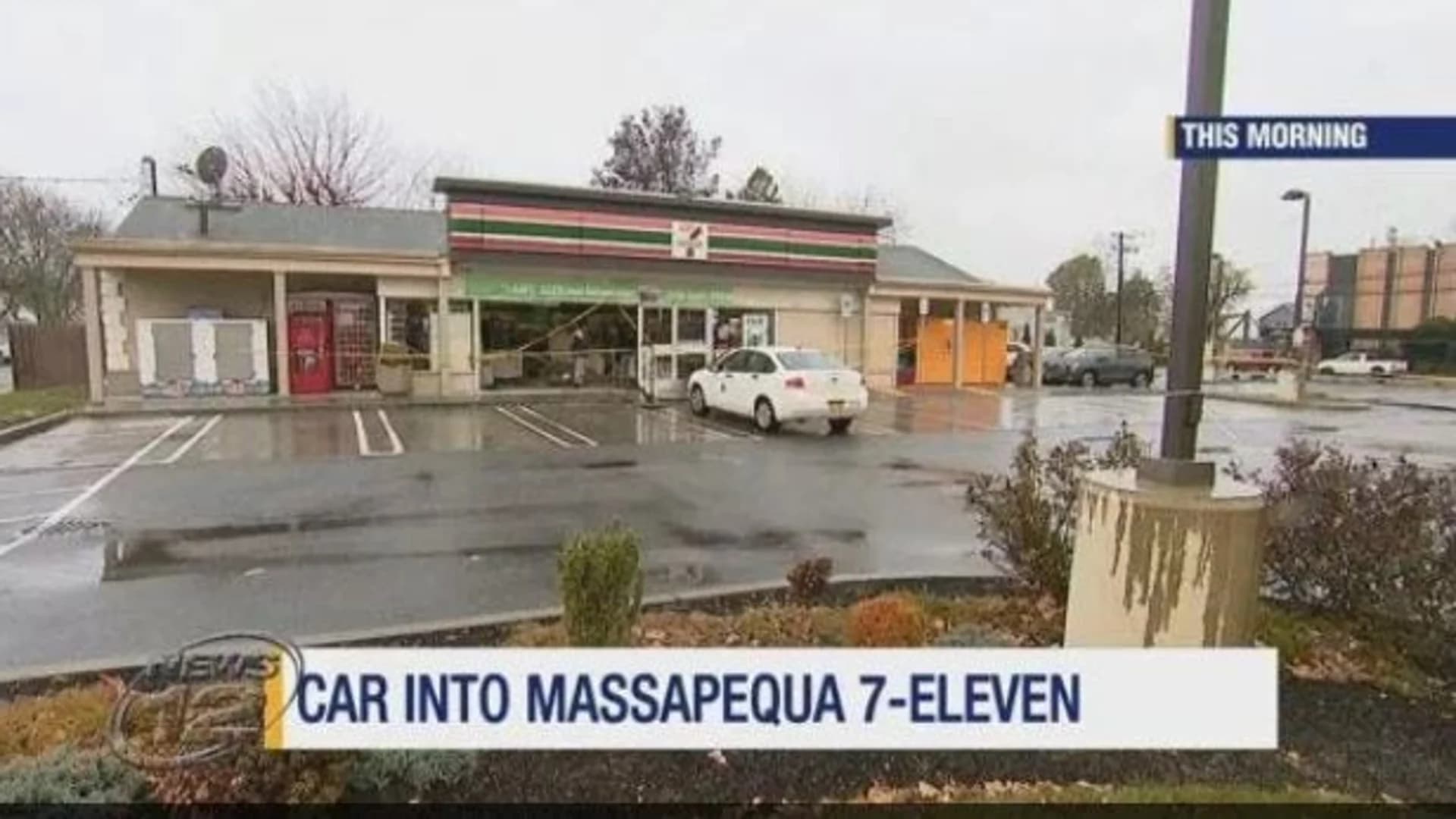 Car crashes into Massapequa 7-Eleven; no injuries