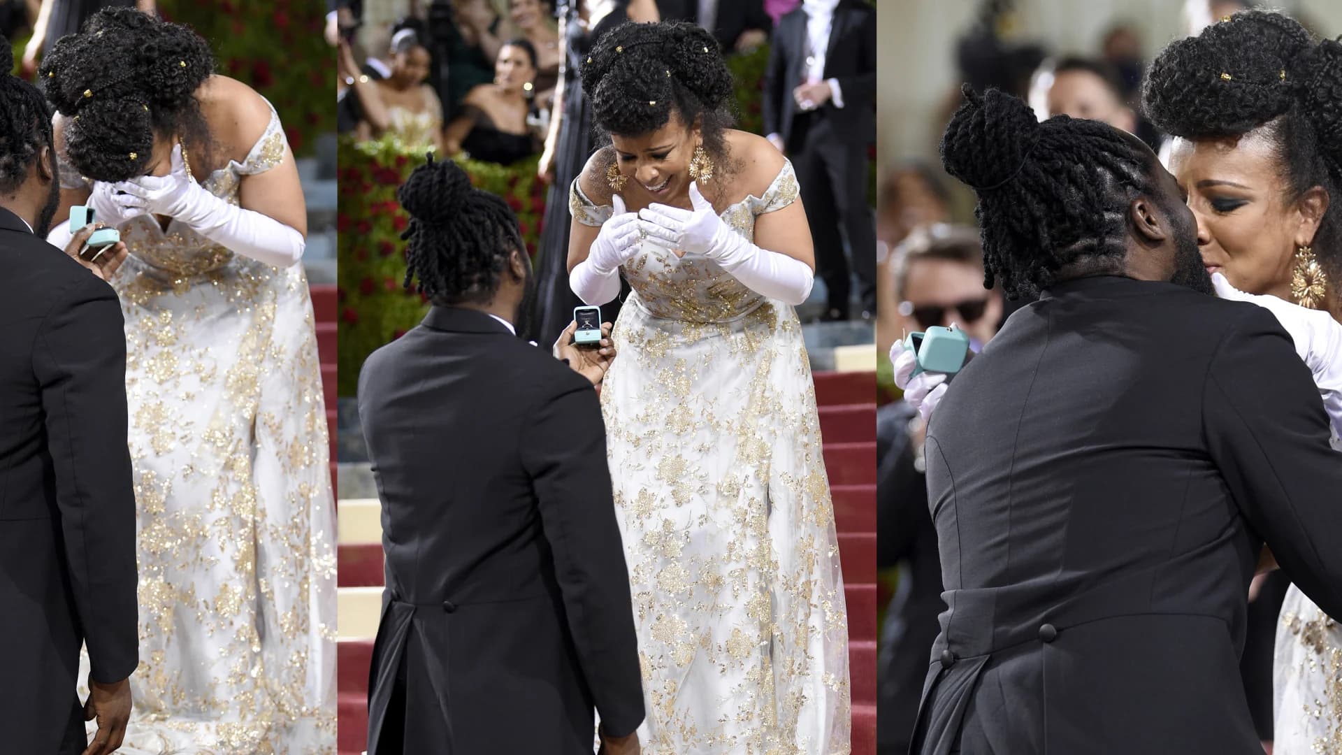 Met Gala moment | Red carpet proposal sparks cheers, joy
