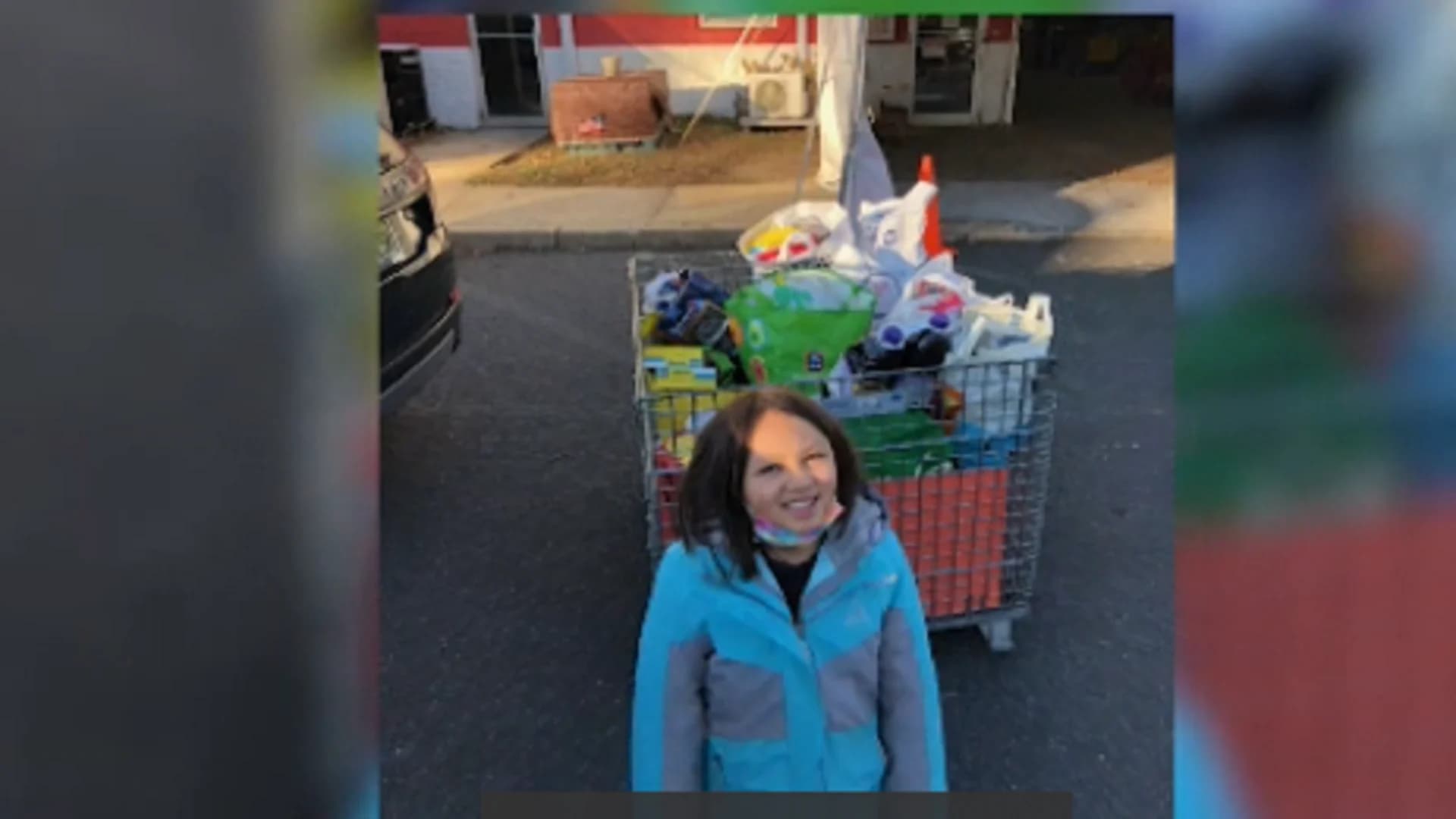 Jersey Proud: Highland girl tops last year's donations by collecting 513 pounds of food